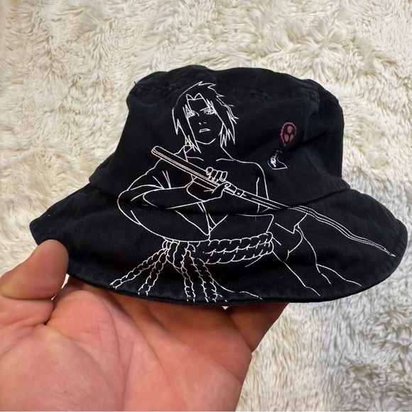 Primitive Naruto shippuden sasuke uchiha graphic with curse mark Bucket Hat - Picture 2 of 6